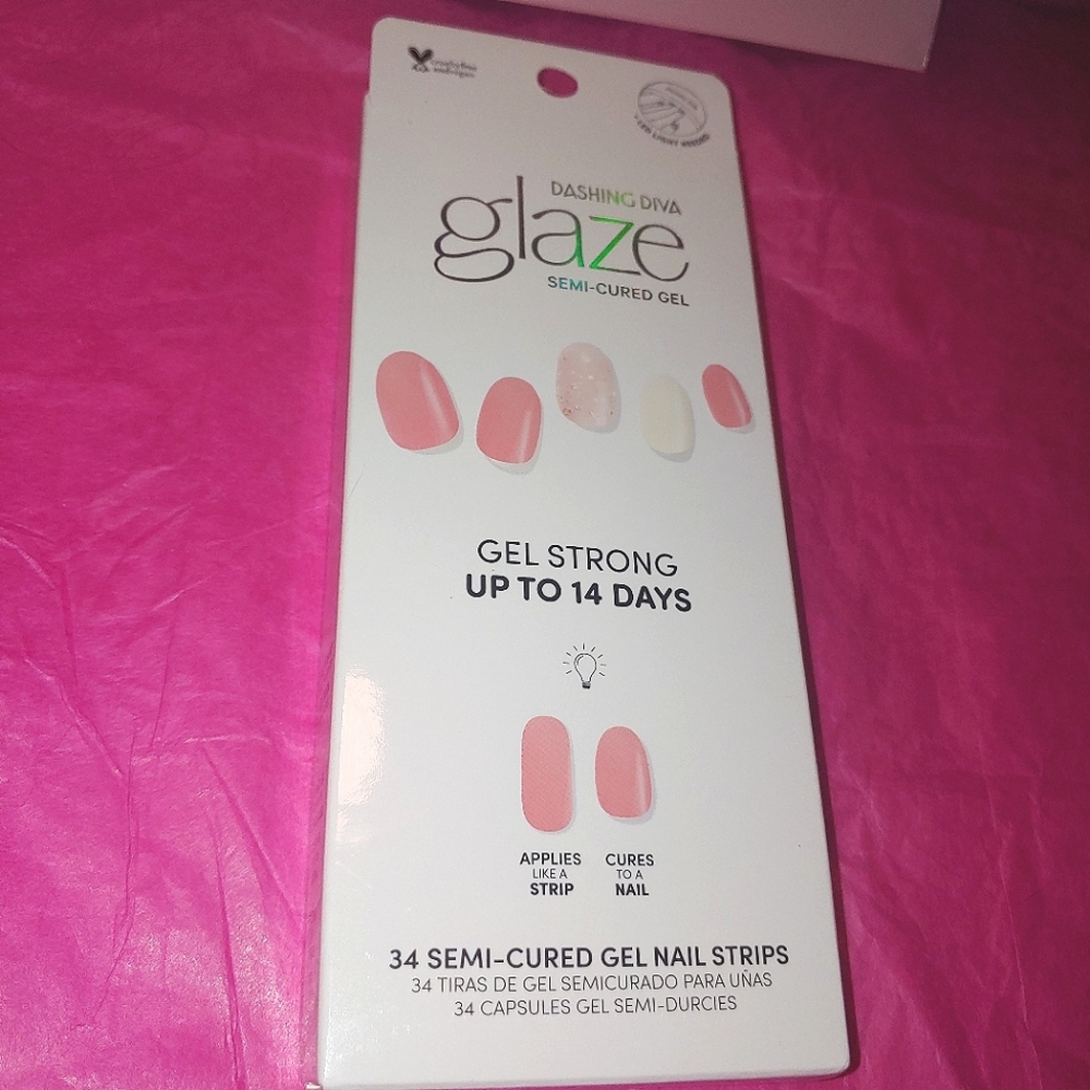 Flower Rain Glaze Semi-Cured Gel Art  Dashing Diva Nails